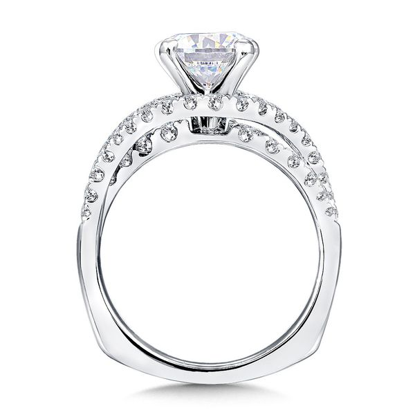 Spiral Style Diamond Engagement Ring Image 2 George & Company Diamond Jewelers Dickson City, PA