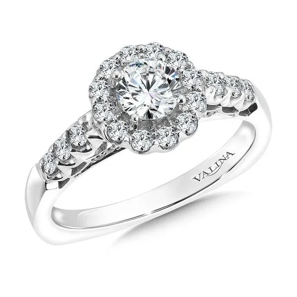 Halo Engagement Ring Mounting George & Company Diamond Jewelers Dickson City, PA