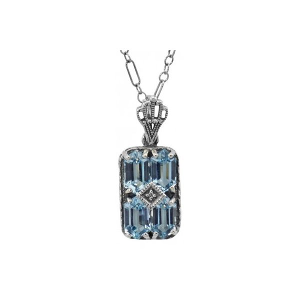 Blue Topaz Pendant George & Company Diamond Jewelers Dickson City, PA