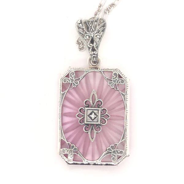 Pink Victorian Pendant George & Company Diamond Jewelers Dickson City, PA