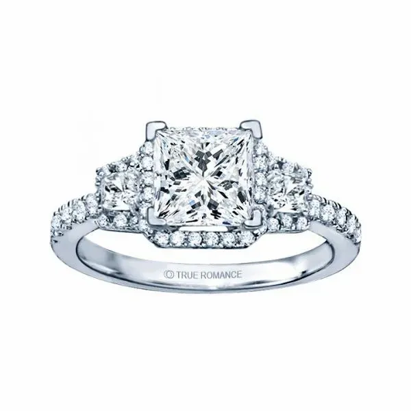 Princess Cut Halo Georgetown Jewelers Wood Dale, IL