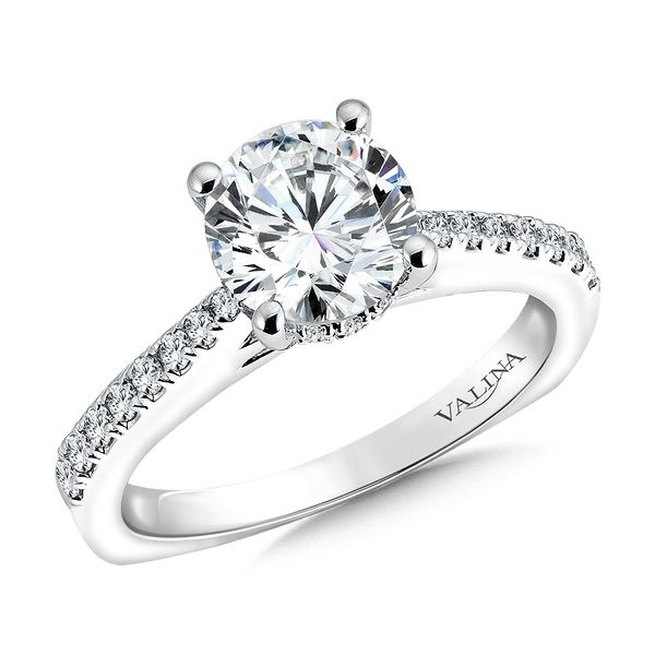 Hidden halo engagement ring Image 2 Georgetown Jewelers Wood Dale, IL