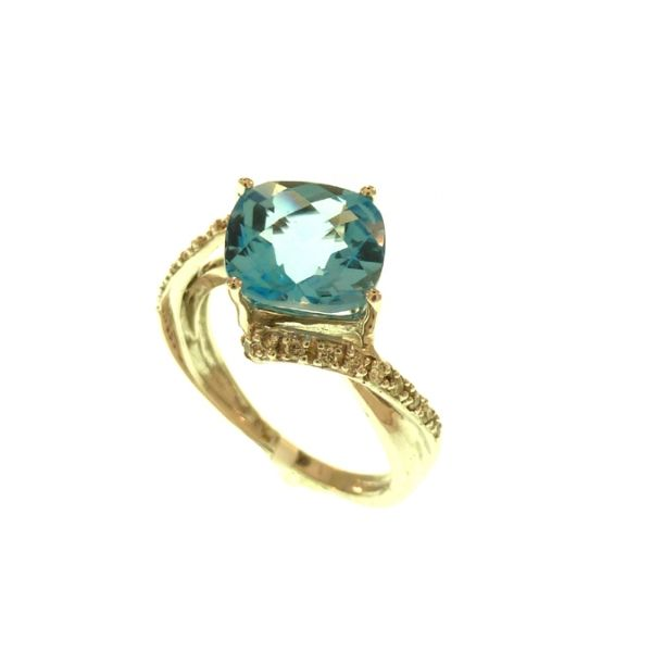 Blue Topaz Ring Image 2 Georgetown Jewelers Wood Dale, IL