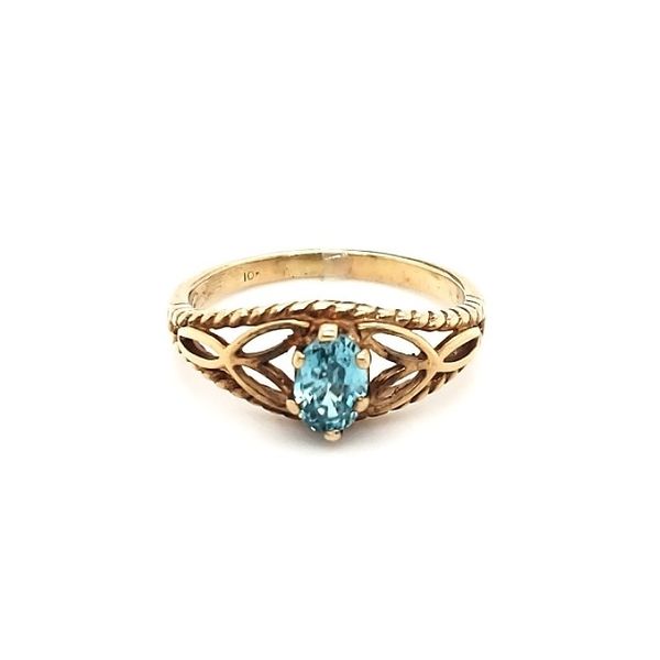 Blue Zircon Ring Georgetown Jewelers Wood Dale, IL