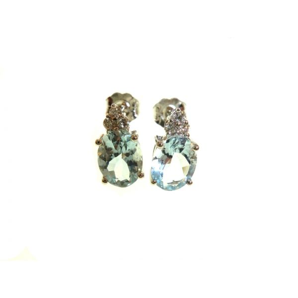 Aquamarine Earrings Georgetown Jewelers Wood Dale, IL