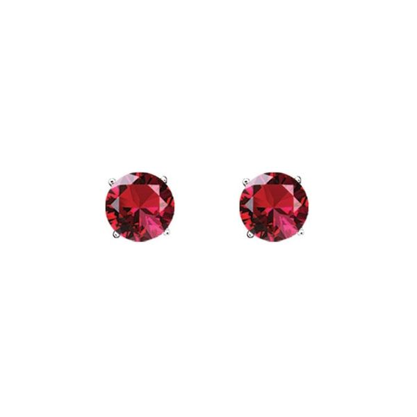 Ruby Studs Image 2 Georgetown Jewelers Wood Dale, IL