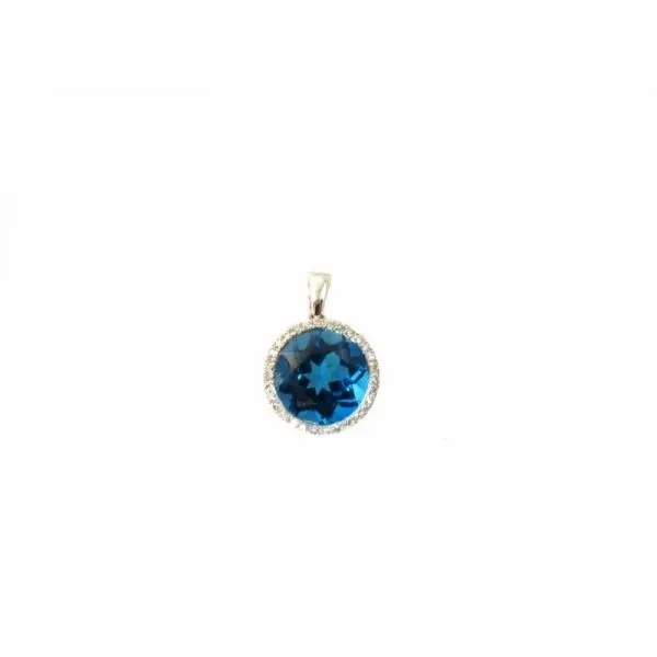 Blue Topaz Pendant Georgetown Jewelers Wood Dale, IL