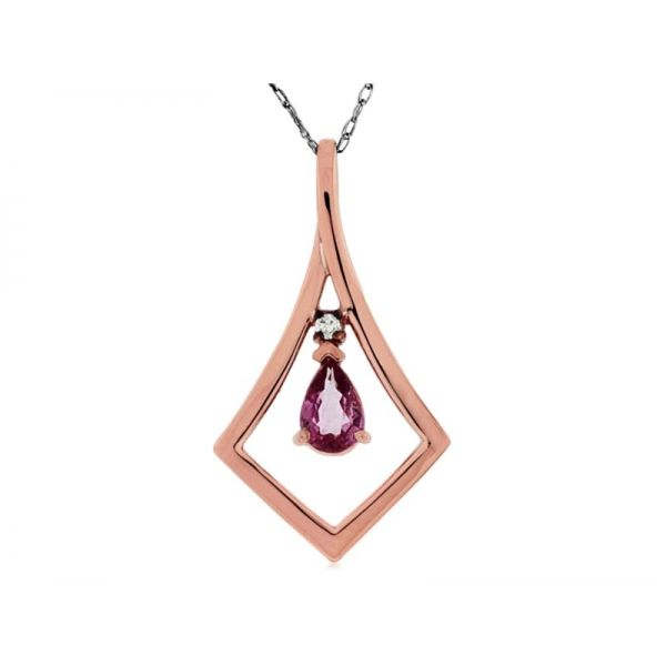 Pink Sapphire Pendant Georgetown Jewelers Wood Dale, IL