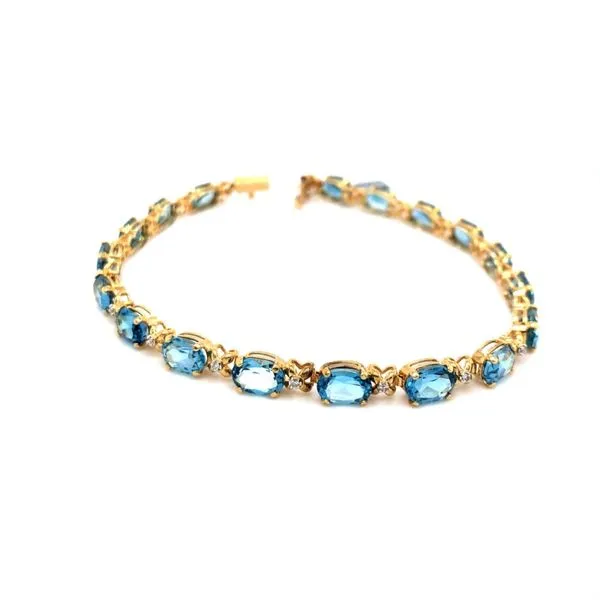 Blue Topaz Bracelet Image 2 Georgetown Jewelers Wood Dale, IL