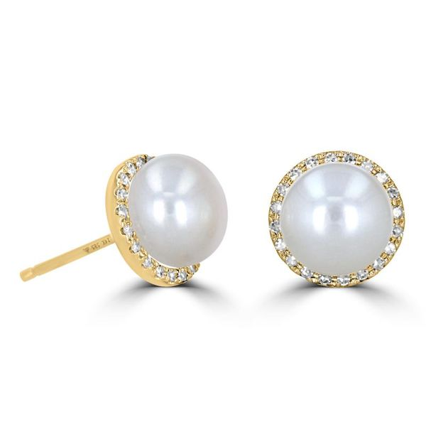 Pearl & Diamond Earrings Georgetown Jewelers Wood Dale, IL