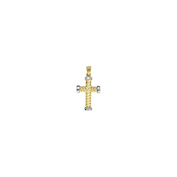 Two-Tone Gold Cross Georgetown Jewelers Wood Dale, IL