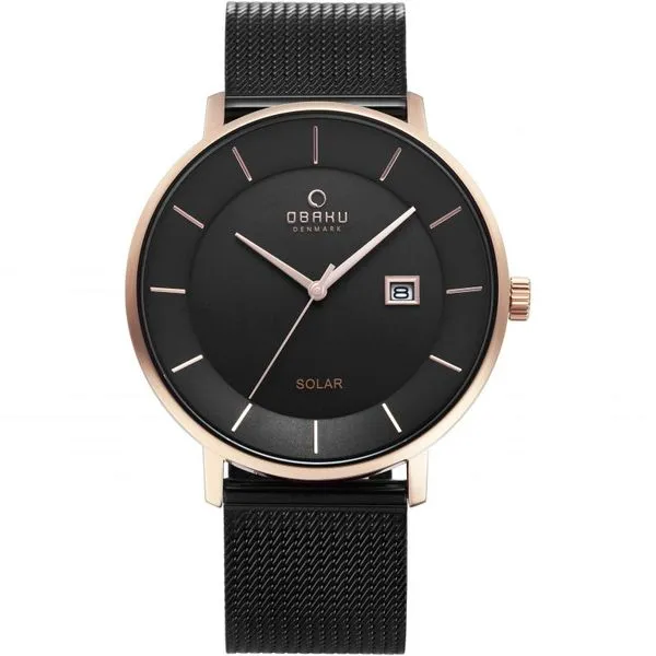 Obaku Solar Nordlys Date Watch Georgetown Jewelers Wood Dale, IL