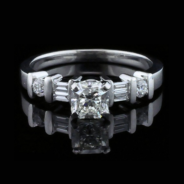 Platinum and Diamond Wedding Set Image 4 Geralds Jewelry Oak Harbor, WA