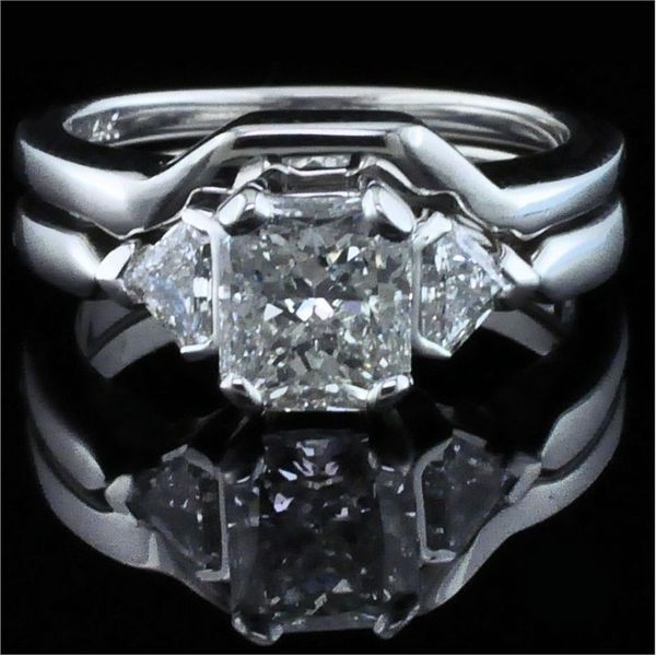 Radiant Cut Diamond Wedding Set Geralds Jewelry Oak Harbor, WA