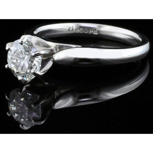 Palladium Solitaire Engagement Ring Image 2 Geralds Jewelry Oak Harbor, WA
