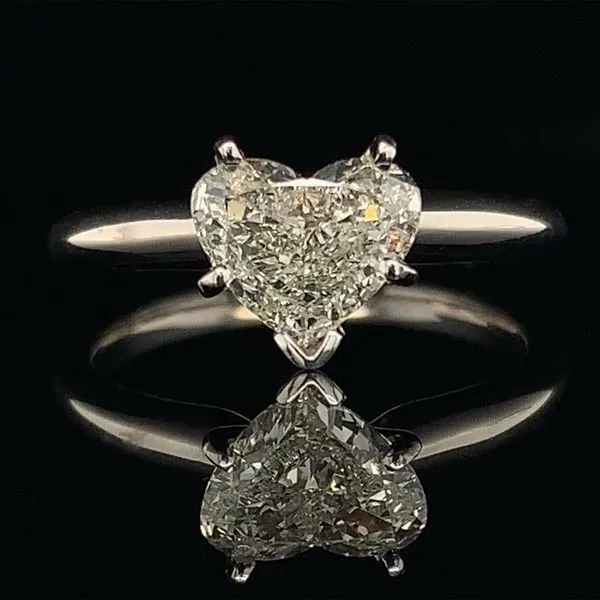 Heart Shape Diamond Solitaire Engagement Ring Geralds Jewelry Oak Harbor, WA