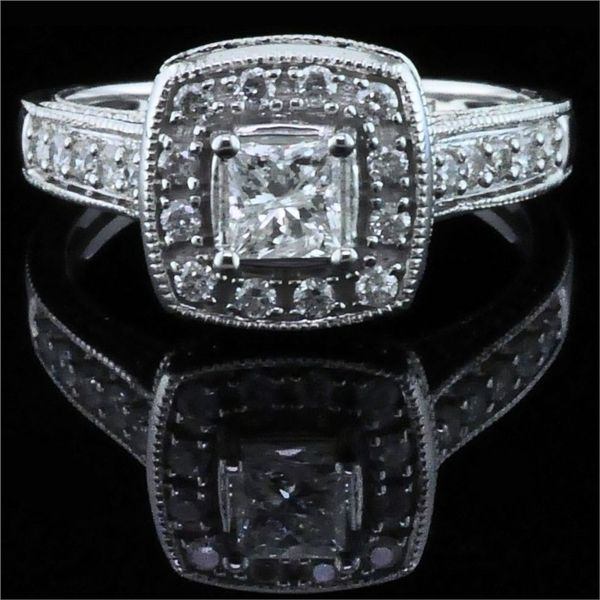 Princess Cut Diamond Wedding Set Image 4 Geralds Jewelry Oak Harbor, WA