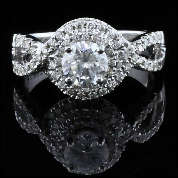 14K White Gold Diamond Wedding Set, 1.40ct Total Weight Image 4 Geralds Jewelry Oak Harbor, WA