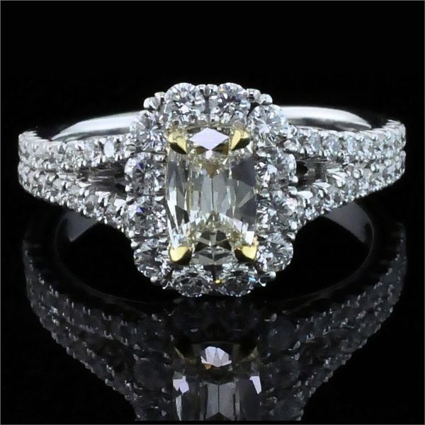 Henri Daussi Diamond Engagement Ring, 1.32ct Total Diamond Weight Geralds Jewelry Oak Harbor, WA