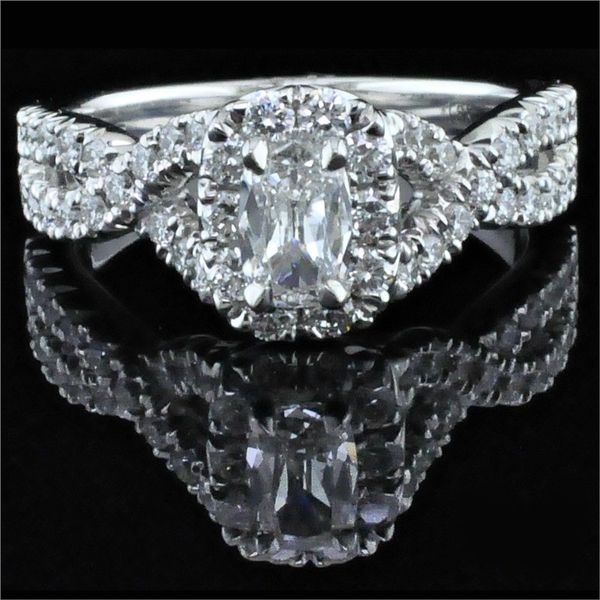 Henri Daussi Diamond Engagement Ring, 1.12ct Total Diamond Weigh Geralds Jewelry Oak Harbor, WA