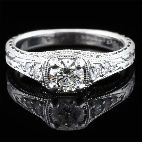 Hearts & Arrows Cut Diamond Engagement Ring Geralds Jewelry Oak Harbor, WA