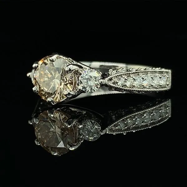 14K White Gold Diamond Engagement Ring Image 2 Geralds Jewelry Oak Harbor, WA