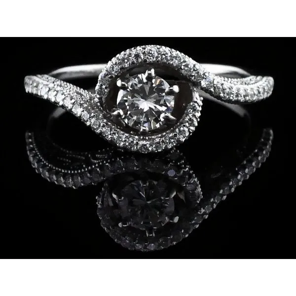 Bypass Style Diamond Engagement Ring Geralds Jewelry Oak Harbor, WA