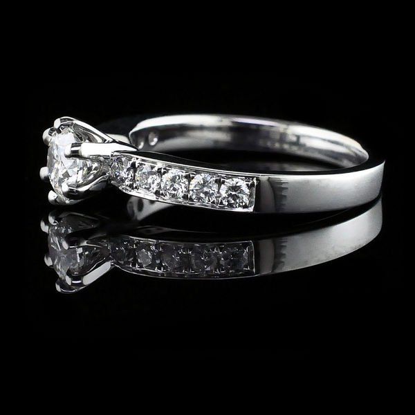 18K White Gold Diamond Engagement Ring Image 2 Geralds Jewelry Oak Harbor, WA