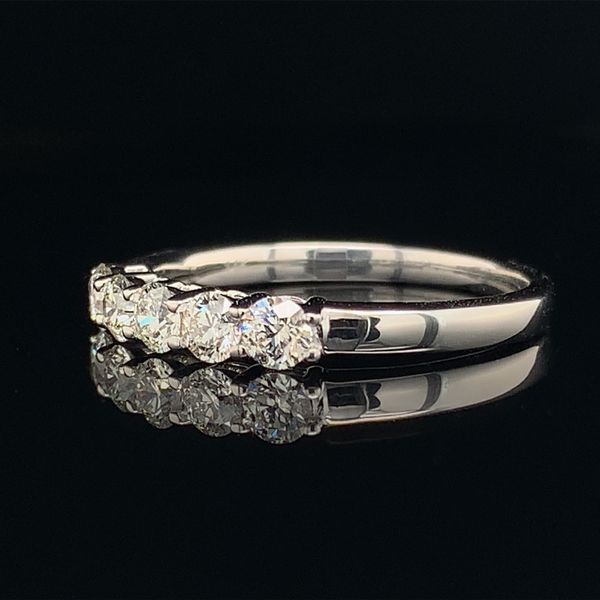 Hearts and Arrows Cut Diamond 5 Stone Ring Image 2 Geralds Jewelry Oak Harbor, WA