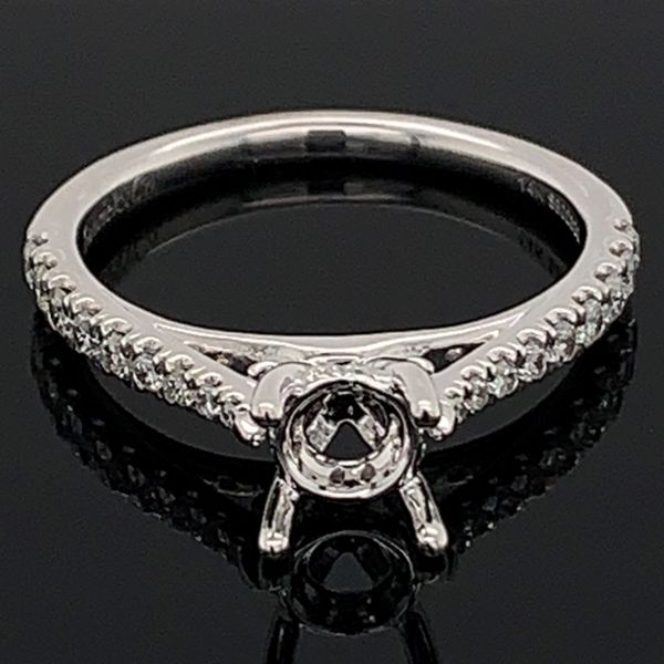 Gabriel & Co. Round Diamond Engagement Ring without Center Stone Geralds Jewelry Oak Harbor, WA