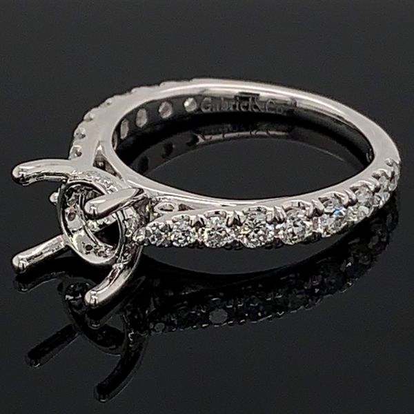 Gabriel & Co. Diamond Engagement Ring without Center Stone Image 2 Geralds Jewelry Oak Harbor, WA