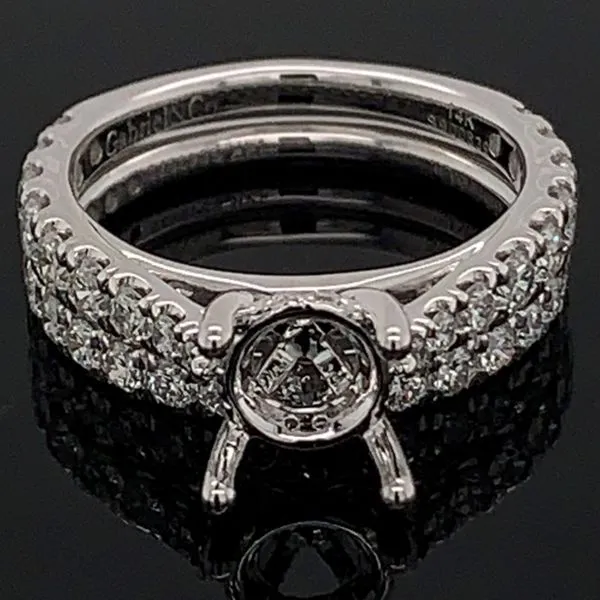 Gabriel & Co. Diamond Engagement Ring without Center Stone Image 3 Geralds Jewelry Oak Harbor, WA