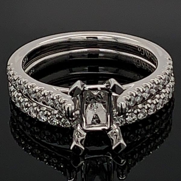 Gabriel & Co. Diamond Engagement Ring without Center Stone Image 3 Geralds Jewelry Oak Harbor, WA