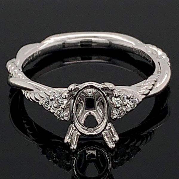 Gabriel and Co. Diamond Semi Mount Engagement Ring Geralds Jewelry Oak Harbor, WA