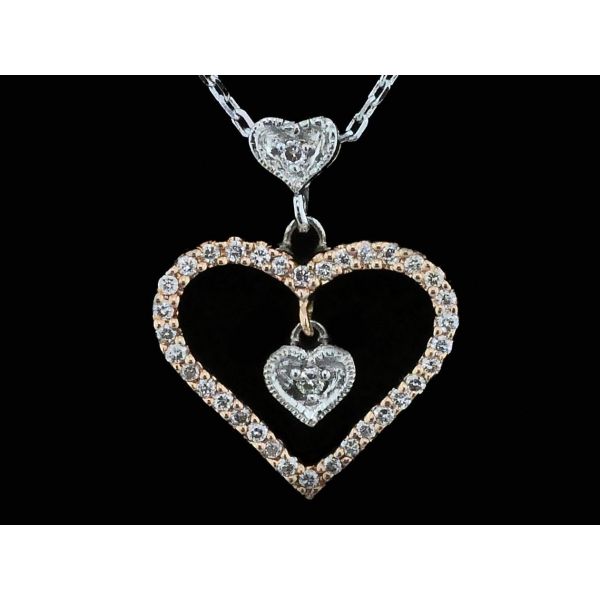 Alisa Unger Designs Diamond Heart Pendant Geralds Jewelry Oak Harbor, WA