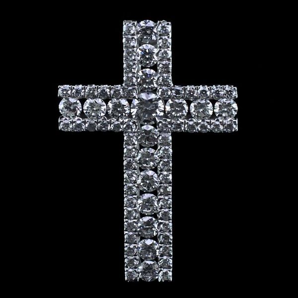18K Diamond Cross Pendant Geralds Jewelry Oak Harbor, WA