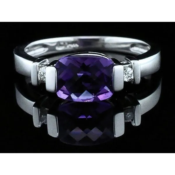 Ladies Amethyst and Diamond Fashion Ring Geralds Jewelry Oak Harbor, WA