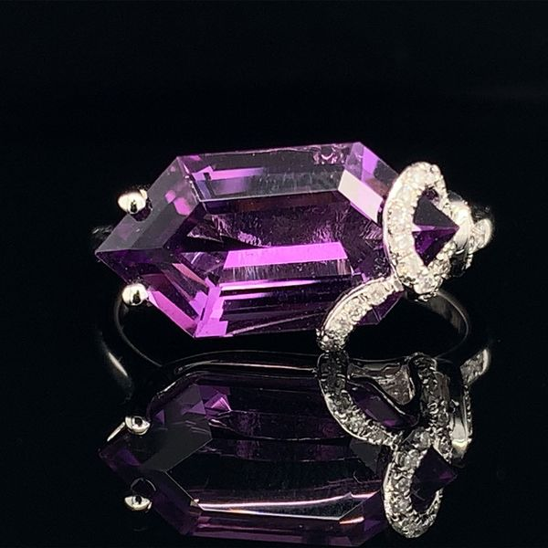 Ladies Amethyst and Diamond Fashion Ring Geralds Jewelry Oak Harbor, WA