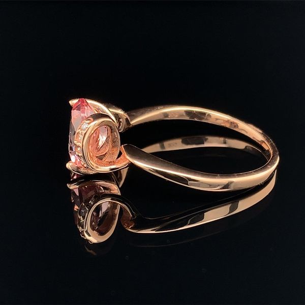 Ladies Lotus Garnet and Diamond Fashion Ring Image 3 Geralds Jewelry Oak Harbor, WA