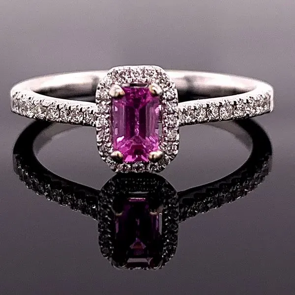 Ladies Pink Sapphire and Diamond Fashion Ring Geralds Jewelry Oak Harbor, WA