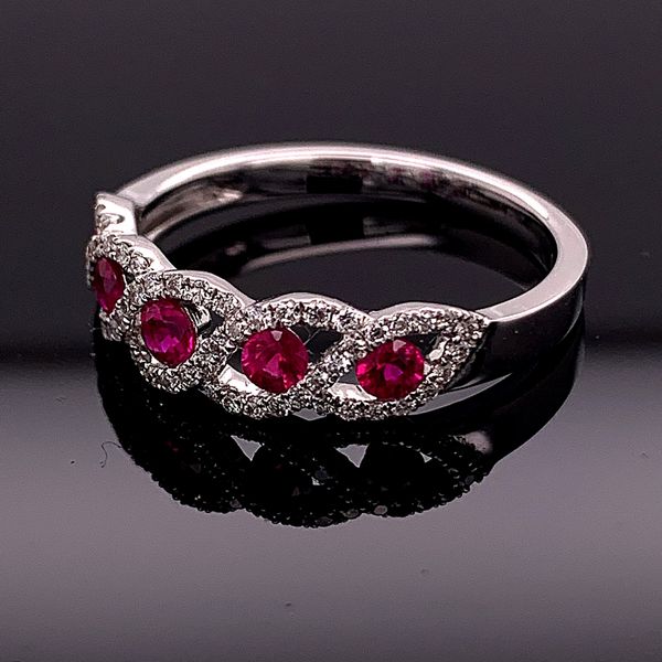 Ladies 18K Ruby and Diamond Ring Image 2 Geralds Jewelry Oak Harbor, WA