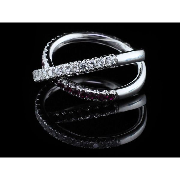 Ladies 18K Ruby and Diamond Ring Image 2 Geralds Jewelry Oak Harbor, WA