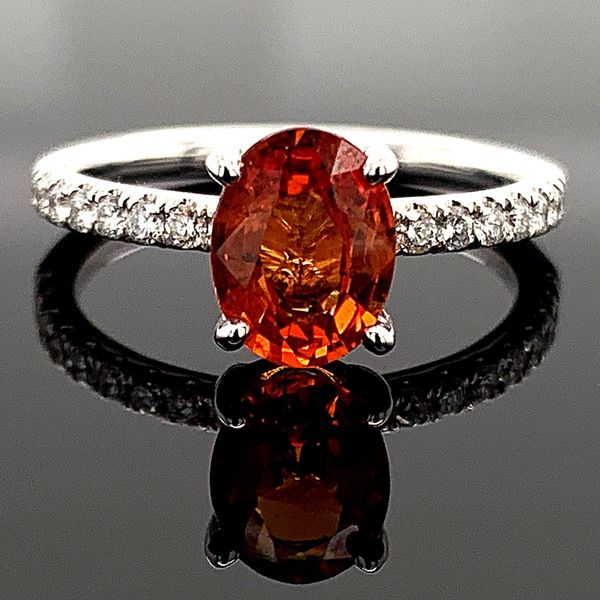 Ladies 18K, Fire Ruby and Diamond Ring Geralds Jewelry Oak Harbor, WA