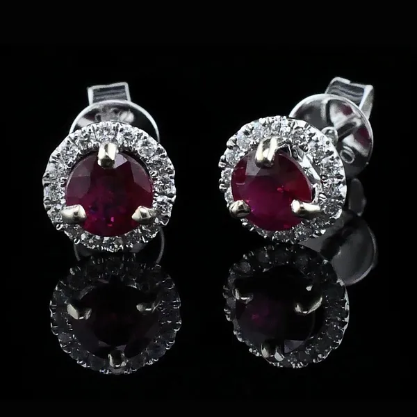 Ruby and Diamond Earrings Geralds Jewelry Oak Harbor, WA