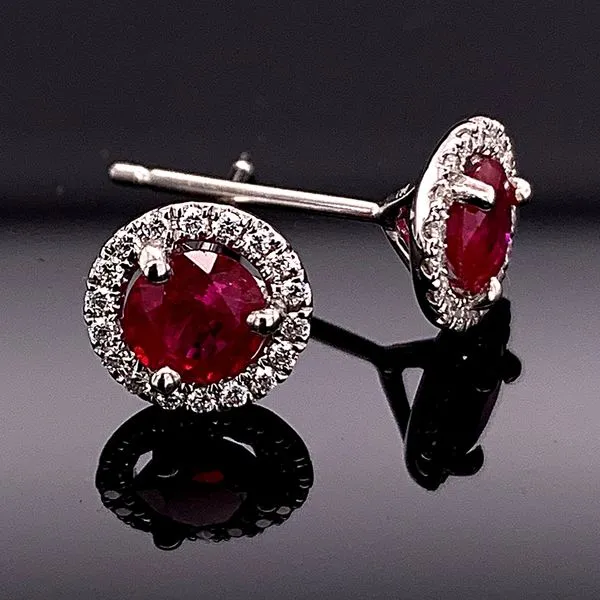 Ruby and Diamond Earrings Geralds Jewelry Oak Harbor, WA