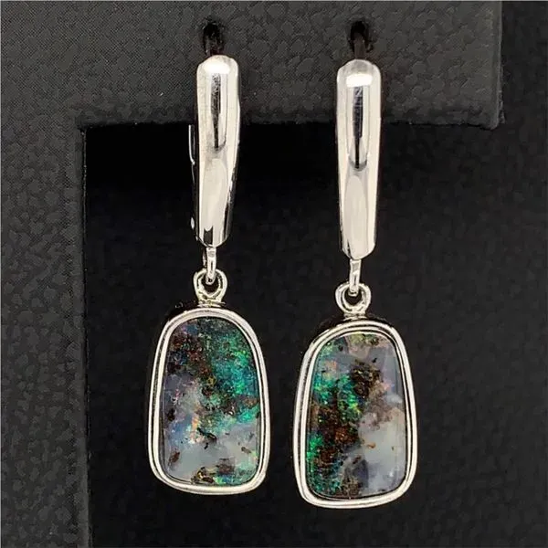 Sterling Silver Boulder Opal Earrings Geralds Jewelry Oak Harbor, WA