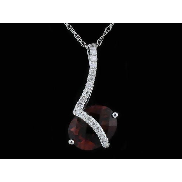 Rhodolite Garnet and Diamond Pendant Geralds Jewelry Oak Harbor, WA