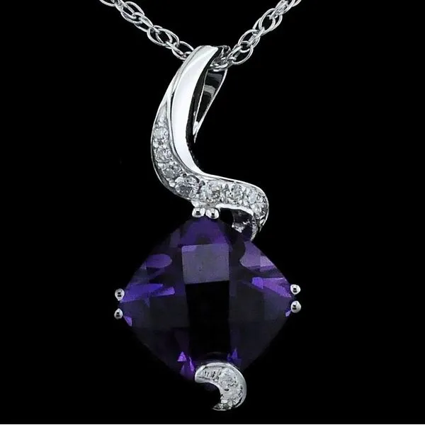 Amethyst and Diamond Pendant Geralds Jewelry Oak Harbor, WA