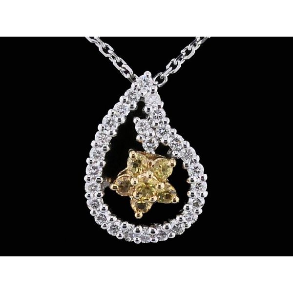 Alisa Unger Designs Yellow Sapphire and Diamond Pendant Geralds Jewelry Oak Harbor, WA