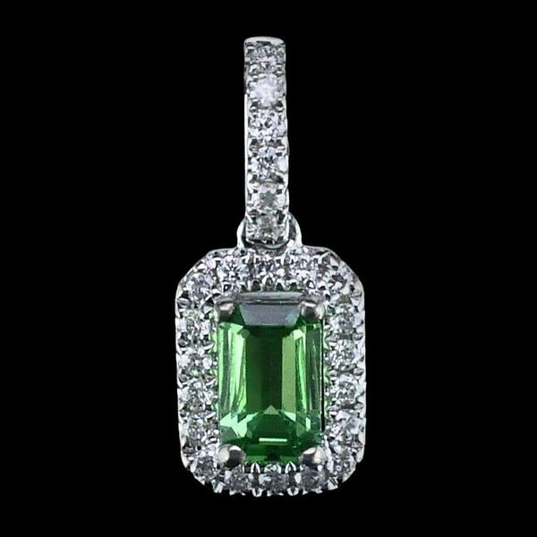 Tsavorite Garnet and Diamond Pendant Geralds Jewelry Oak Harbor, WA